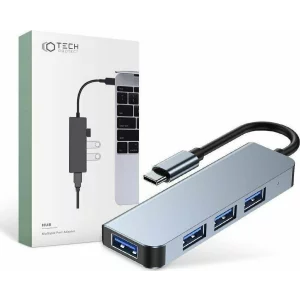 Hub 4in1 Tech-Protect V1, Gri