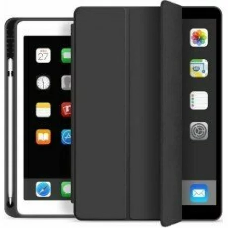 Husa de protectie tableta Tech-Protect, Smartcase pentru Apple iPad 10.2 2019/ 2020/ 2021, Negru