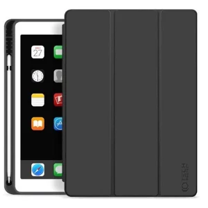 Husa de protectie tableta Tech-Protect, Spatiu depozitare Pen, pentru Apple iPad 10.2 2019 / 2020 / 2021, Negru