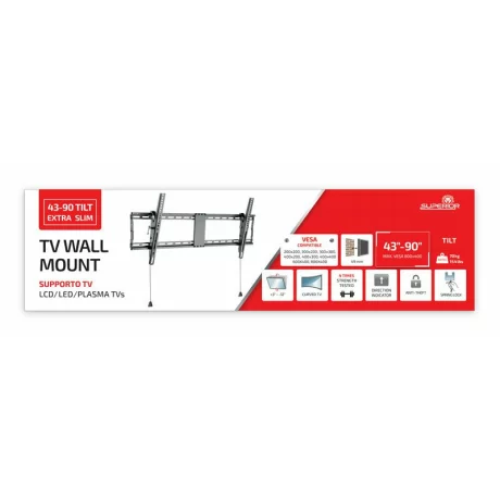 Suport Perete Superior SUPSTV021, 42&quot;-90&quot;, 70 Kg, Negru