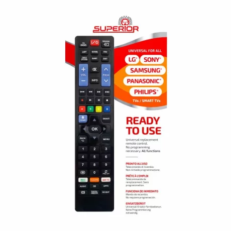 Telecomanda universala Superior SUPTRB020 Ready5 Smart Extended pentru Samsung, LG, Philips, Sony, Panasonic