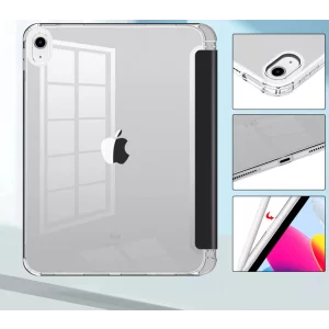 Husa de protectie tableta Tech-Protect, Hybrid, Spatiu depozitare Pen, pentru Apple iPad 10.9 2022, Negru