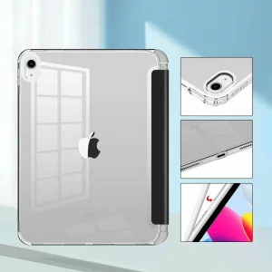 Husa de protectie tableta Tech-Protect, Hybrid, Spatiu depozitare Pen, pentru Apple iPad AIR 4 2020/ AIR 5 2022, Negru