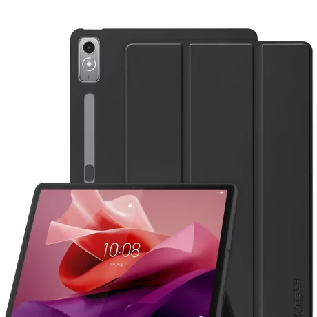 Husa de protectie tableta Tech-Protect, Smartcase pentru Lenovo TAB P12 12.7 TB-370, Negru