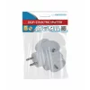 Adaptor triplu stecher, Esperanza, ELK302W, forma T, Alb