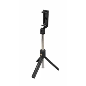 Monopod Bluetooth pentru selfie Esperanza EMM123, 19-69cm, 500g, Negru/Argintiu