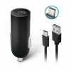 Incarcator auto Forever, USB, 1A, cablu USB-C, Negru