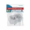 Adaptor dublu stecher Esperanza, ELK305W, forma dreptunghi, Alb