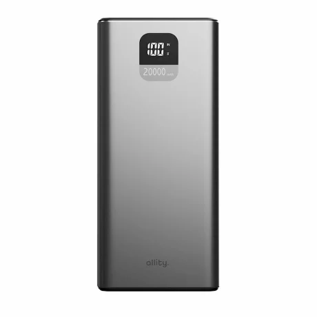 Acumulator extern Allity APB-100, PD QC, 22.5W, 20000 mAh, Gri