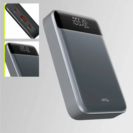 Acumulator extern Allity APB-200, PD QC, 130W, 19200 mAh, Gri