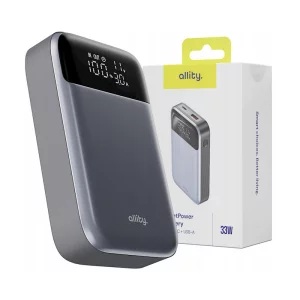 Acumulator extern Allity APB-200, PD QC, 33W, 10000 mAh, Gri