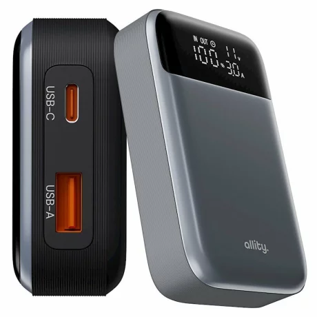 Acumulator extern Allity APB-200, PD QC, 33W, 10000 mAh, Gri