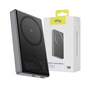 Acumulator extern wireless  Allity APB-300, PD QC, 20W, 10000 mAh, Gri
