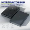Acumulator extern wireless  Allity APB-300, PD QC, 20W, 10000 mAh, Gri