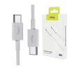 Cablu de date si incarcare  Allity AAUC-03, USB-C to USB-C, 2m, 100W, Alb