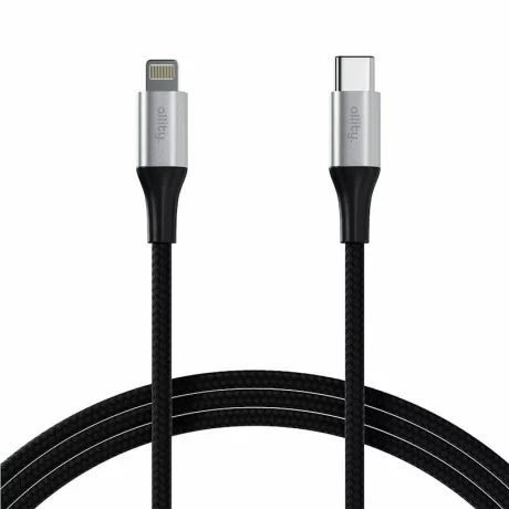 Cablu de date si incarcare Allity AUC-01, USB-C to Lightning, 27W, 1m, Negru