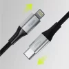 Cablu de date si incarcare Allity AUC-01, USB-C to Lightning, 27W, 1m, Negru