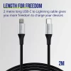 Cablu de date si incarcare Allity AUC-01, USB-C to Lightning, 27W, 2m, Negru