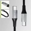 Cablu de date si incarcare Allity AUC-01, USB-C to USB-C, 100W, 1m, Negru