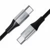 Cablu de date si incarcare Allity AUC-01, USB-C to USB-C, 100W, 1m, Negru