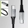 Cablu de date si incarcare Allity AUC-01, USB-C to USB-C, 100W, 2m, Negru