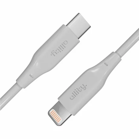Cablu de date si incarcare Allity AUC-02, USB-C to Lightning, 27W, 1m, Alb