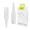 Cablu de date si incarcare Allity AUC-02, USB-C to Lightning, 27W, 1m, Alb