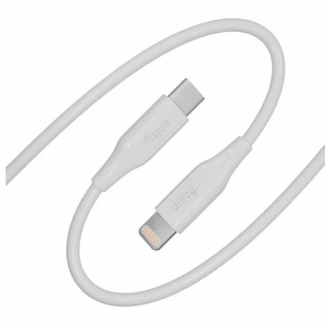 Cablu de date si incarcare Allity AUC-02, USB-C to Lightning, 27W, 2m, Alb