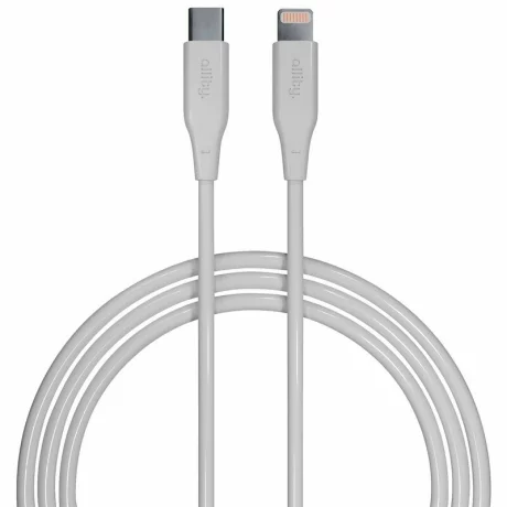 Cablu de date si incarcare Allity AUC-02, USB-C to Lightning, 27W, 2m, Alb