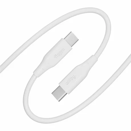 Cablu de date si incarcare Allity AUC-02, USB-C to USB-C, 100W, 1m, Alb