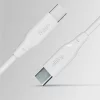 Cablu de date si incarcare Allity AUC-02, USB-C to USB-C, 100W, 1m, Alb