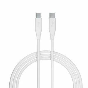 Cablu de date si incarcare Allity AUC-02, USB-C to USB-C, 100W, 1m, Alb