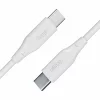 Cablu de date si incarcare Allity AUC-02, USB-C to USB-C, 100W, 2m, Alb