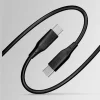 Cablu de date si incarcare Allity AUC-02, USB-C to USB-C, 100W, 2m, Negru