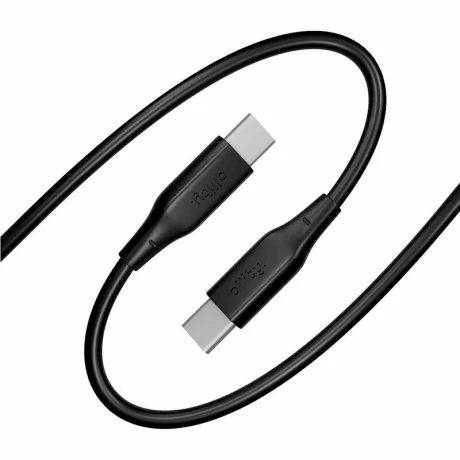 Cablu de date si incarcare Allity AUC-02, USB-C to USB-C, 60W, 1m, Negru