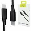 Cablu de date si incarcare Allity AUC-02, USB-C to USB-C, 60W, 1m, Negru