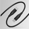 Cablu de date si incarcare Allity AUC-02, USB-C to USB-C, 60W, 1m, Negru