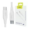 Cablu de date si incarcare Allity AUC-02, USB-C to USB-C, 60W, 2m, Alb