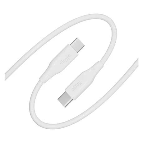 Cablu de date si incarcare Allity AUC-02, USB-C to USB-C, 60W, 2m, Alb