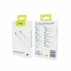 Cablu de date si incarcare Allity AUC-02, USB-C to USB-C, 60W, 2m, Alb