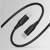 Cablu de date si incarcare Allity AUC-02, USB-C to USB-C, 60W, 2m, Negru
