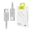 Cablu de date  si incarcare Allity AUC-03, USB-C  to USB-C, 1m, 100W, Alb