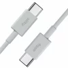 Cablu de date  si incarcare Allity AUC-03, USB-C  to USB-C, 1m, 100W, Alb
