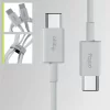 Cablu de date  si incarcare Allity AUC-03, USB-C  to USB-C, 1m, 100W, Alb