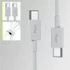 Cablu de date si incarcare Allity AUC-03, USB-C to USB-C, 60W, 1m, Alb