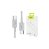 Cablu de date si incarcare Allity AUC-03, USB-C to USB-C, 60W, 1m, Alb
