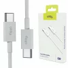 Cablu de date si incarcare Allity AUC-03, USB-C to USB-C, 60W, 2m, Alb