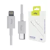 Cablu de date si incarcare Allity AUC-03, USB to Lightning, 27W, 1m, Alb