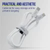 Cablu de date si incarcare Allity AUC-03, USB to Lightning, 27W, 1m, Alb