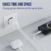 Incarcator Retea Allity ATC-01-20WAC, GaN PD QC, 1x USB-C, 1x USB-A 20W, Alb